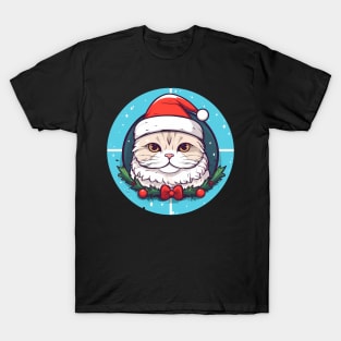 Scottish Fold Cat Xmas, Love Cats T-Shirt